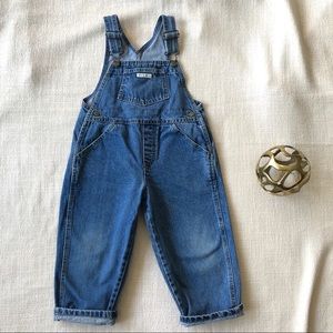 VINTAGE Guess Blue Denim Jean Overall Toddler 4T